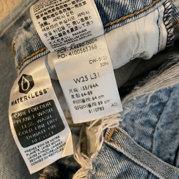 Levi’s Middy Straight Blasted Stone 25Wx30L - Picture 7 of 8